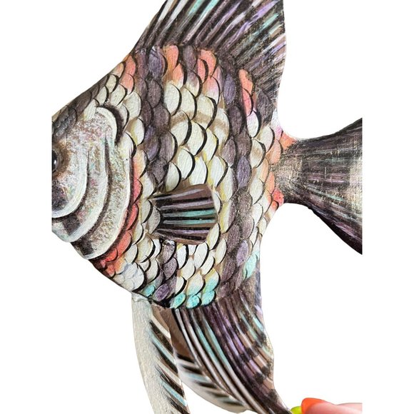 VTG 1970s Penco Angel Fish Figurine Statue Tropical Fish On Natural Coral READ - Picture 5 of 7